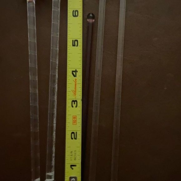 Various Glass drink stirrers and spears 10 Vintage - excellent condition - Picture 11 of 16